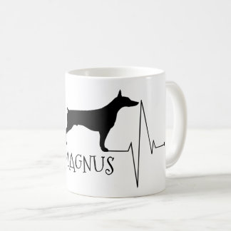Caneca De Café O Doberman Personalizado Ama O Meu Coração Do Cach