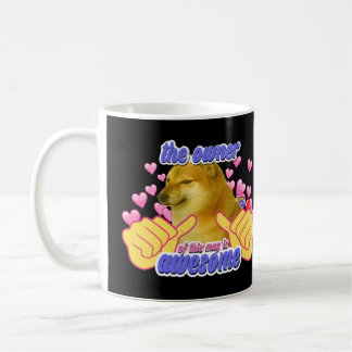 Caneca De Café O Dono Disso É Incrível Presente Engraçado do Meme