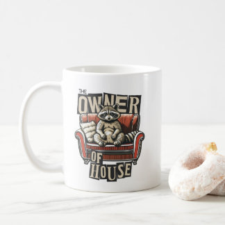 Caneca De Café O dono do design de diversão da casa para amantes