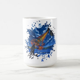 Caneca De Café O dragão - Obra de arte feita à mão 