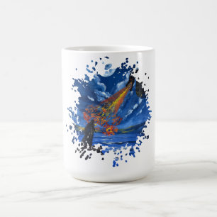 Caneca De Café O dragão - Obra de arte feita à mão