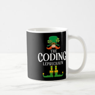 Caneca De Café O Duende da Codificação Dia de São Patrício Corres