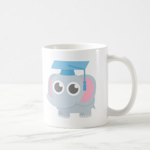 Caneca De Café O elefante bonito caçoa a graduação do jardim d