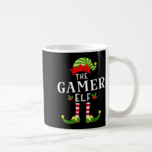 Caneca De Café O Elfo Gamer de Natal Pijama Combinando