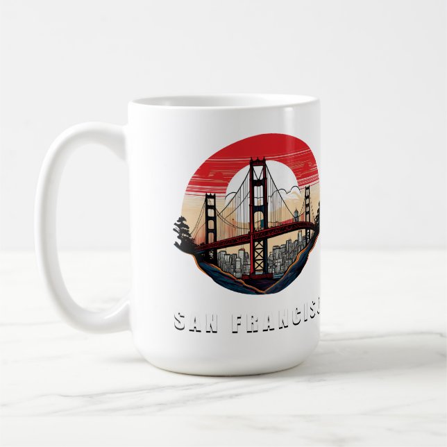 Caneca De Café O Embarque da Baía (Cidade dos Sonhos) (Esquerda)