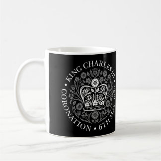 Caneca De Café O emblema da coroação do rei Charles 2023
