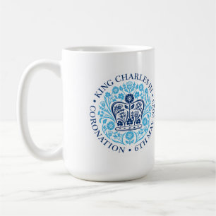Caneca De Café O emblema da coroação do rei Charles 2023