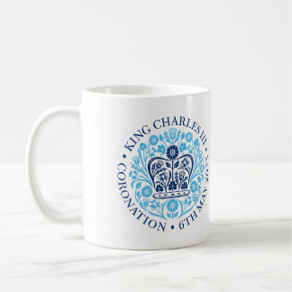 Caneca De Café O emblema da coroação do rei Charles 2023