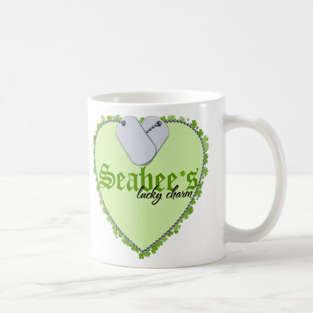 Caneca De Café O encanto afortunado do Seabee (Direita)