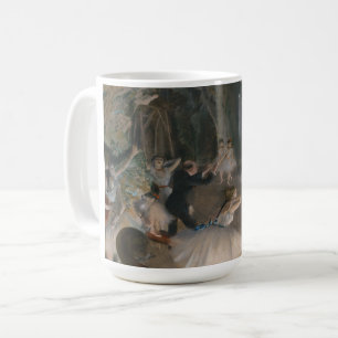 Caneca De Café O ensaio no palco de Degas: