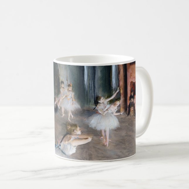 Caneca De Café O ensaio no palco, Edgar Degas (Frente Esquerda)