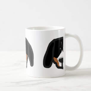 Caneca De Café o entlebucher 2 tomou partido desenhos animados da