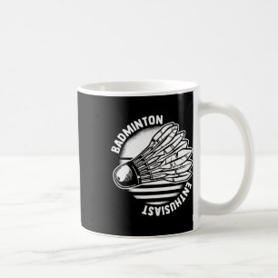 Caneca De Café O Entusiasta Badminton Shuttle Racket Badminton