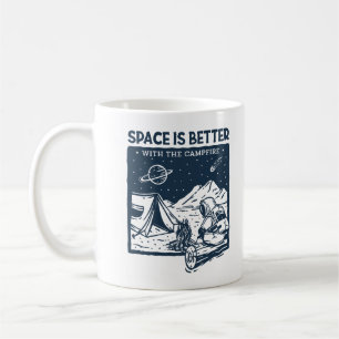 Caneca De Café O espaço é melhor com a Campfire