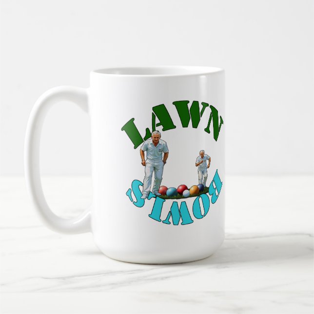Caneca De Café O Espírito do Lawn Bowls: Boliches e Bolinhos (Esquerda)