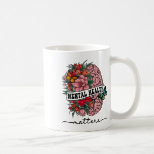 Caneca De Café O Estigma Problemas de Saúde Mental Sensibilização
