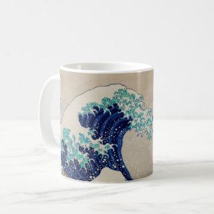 Caneca De Café O Excelente Hokusai desceu de Kanagawa. Vintage ja