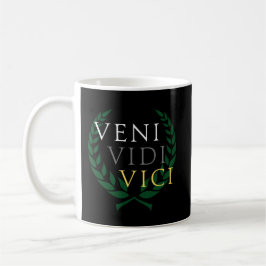 Caneca De Café O famoso "Veni Vidi Vici" de Júlio César