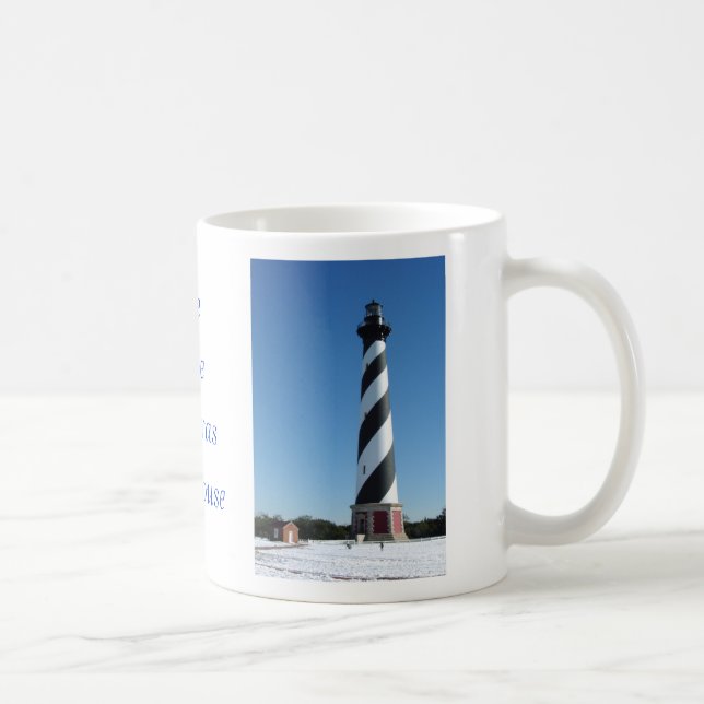 Caneca De Café O farol de Hatteras do cabo (Direita)