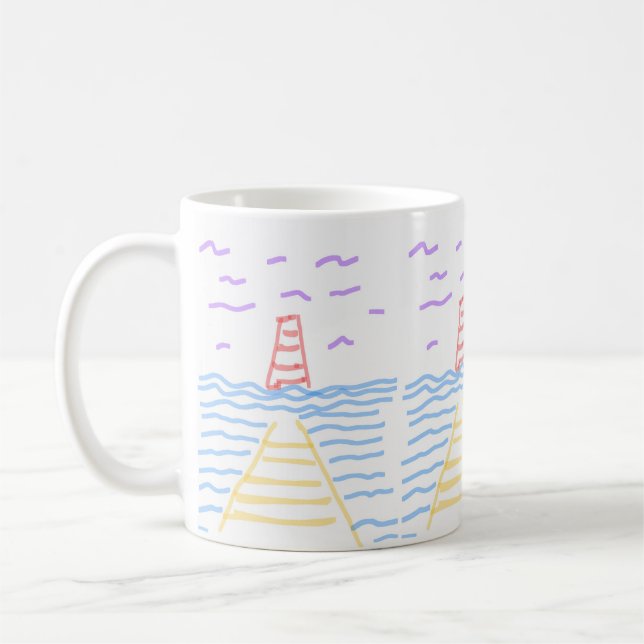 Caneca De Café O Farol e o Cais (Esquerda)