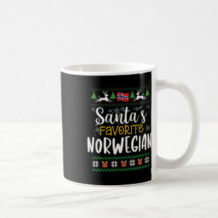 Caneca De Café O Favorito de Papai Noel Norueguês - Natal Feio na