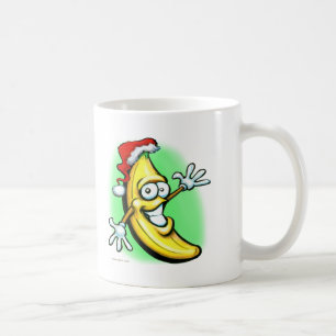 Caneca De Café O feliz ano novo da banana do Feliz Natal