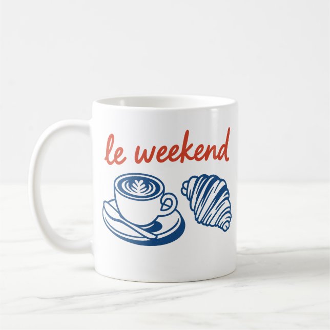 Caneca De Café o fim de semana francês (Esquerda)