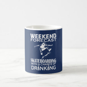 CANECA DE CAFÉ O FIM DE SEMANA PREVIU SKATEBOARDING