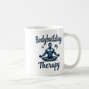 Caneca De Café O Fisiculturismo É Minha Terapia Desenho Muscular