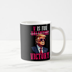 Caneca De Café O Funny Trump Dia de os namorados V É Para A Vitór