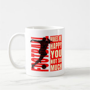 Caneca De Café O Futebol Me Faz Feliz Com Você