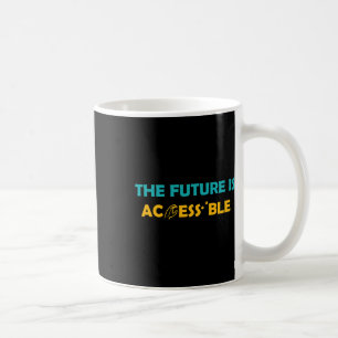 Caneca De Café O Futuro É Acessível Braille Língua de Sinais Amer