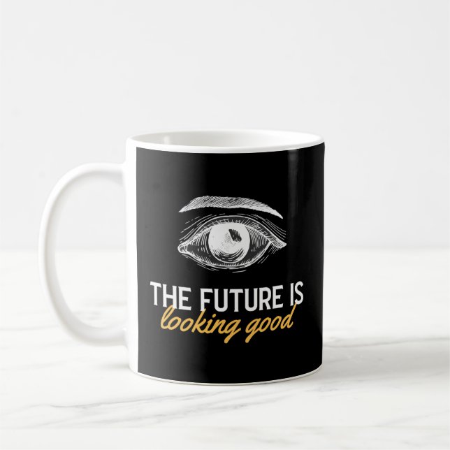 Caneca De Café O Futuro É Oftalmologista Olho Médico (Esquerda)