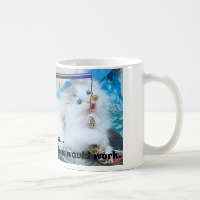Caneca De Café o gatinho com lábios, vê que as mães… mim souberam (Direita)