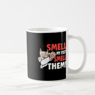 Caneca De Café O Gato De Artes Marciais Cheira A Meu Pé! Funny K