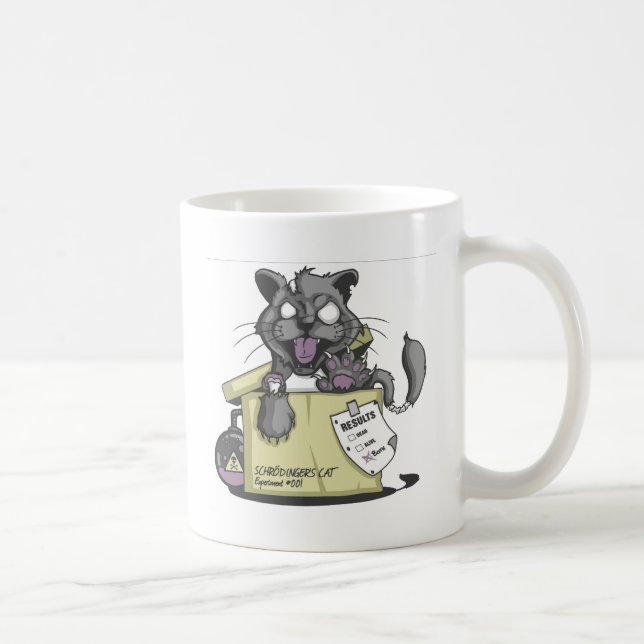 Caneca De Café O gato de Schrodinger - novo (Direita)
