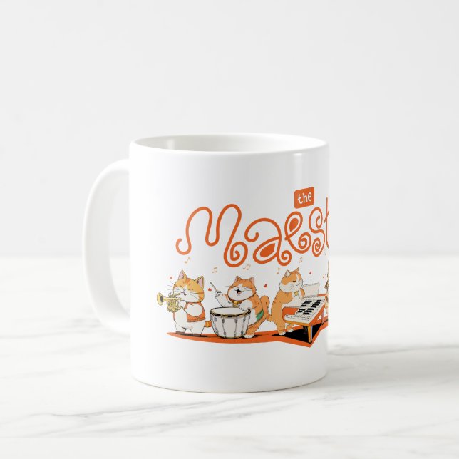 Caneca De Café O Gato Maestro (Frente Esquerda)