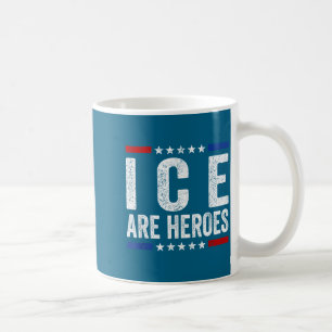 Caneca De Café O gelo são heróis vintage bandeira dos EUA homens
