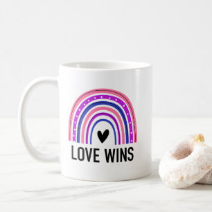 Caneca De Café O Genderfluido Rainbow Love ganha