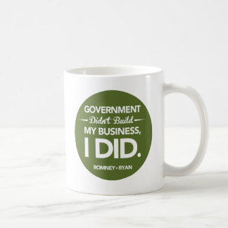 Caneca De Café O governo não construiu meu negócio redondo (o