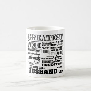 Caneca De Café O grande doce do marido nunca personalizado