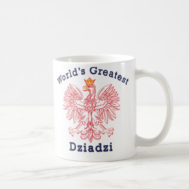 Caneca De Café O grande Dziadzi Eagle do mundo (Direita)