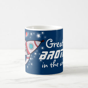 Caneca De Café O "grande IRMÃO azuis marinhos no universo" agrid