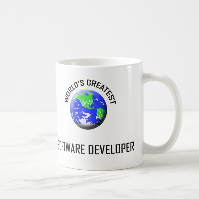 Caneca De Café O grande programador de software do mundo (Direita)