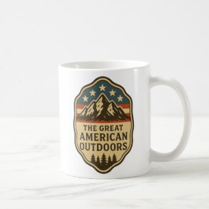 Caneca De Café O Grande Símbolo Vintage do Ar Livre Americano