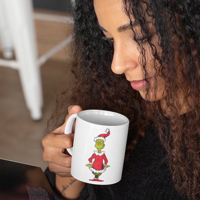 Caneca De Café O Grinch Clássico | Papai Noel (Criador carregado)