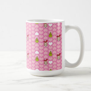 Caneca De Café O Grinch & Coração Rosa Cindy-Lou
