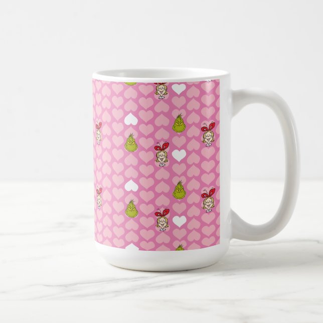 Caneca De Café O Grinch & Coração Rosa Cindy-Lou (Direita)
