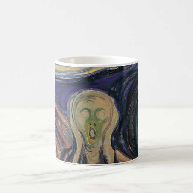 Caneca De Café O Gritar de Edvard Munch, expressionismo venenoso (Centro)