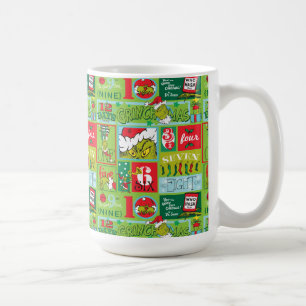 Caneca De Café O Grpolegadas 12 dias de padrão Grinchmas